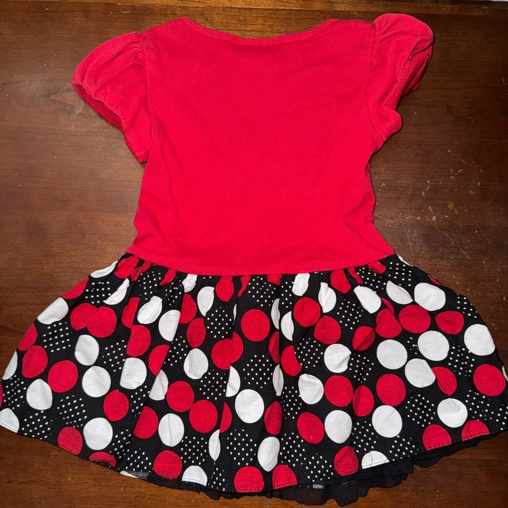 Bonnie Jean Mini Schnauzer Polka Dot Dress with Poofy Skirt 2T EUC